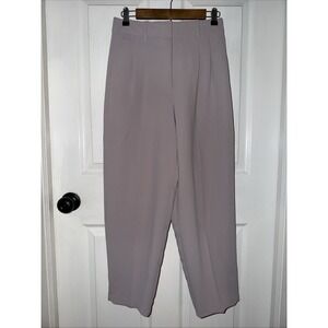 Aritzia Wilfred Effortless Pants Crepe Lilac Size 6 Pleat Front Trouser